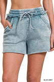 Acid Wash Lounge Shorts