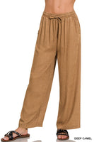 Acid Wash Linen Pants