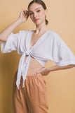 Self-Tie Crop Top
