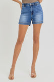 High Rise Front Welt Pocket Detail Shorts