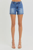 High Rise Front Welt Pocket Detail Shorts