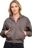 Basic Fleece Full Zip Up Hoodie