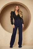 Organza Flower Lacy Bodysuit