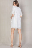 White Eyelet Mini Dress