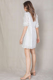 White Eyelet Mini Dress