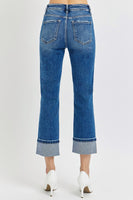 Risen High Rise Cuffed Straight
