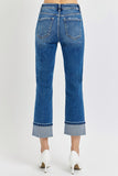 Risen High Rise Cuffed Straight