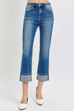 Risen High Rise Cuffed Straight