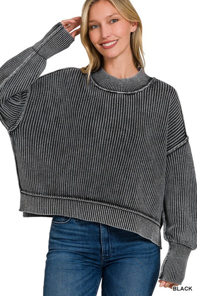 Side Slit Oversized Sweater