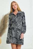 Zebra Wrap Dress