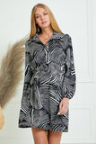 Zebra Wrap Dress