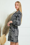 Zebra Wrap Dress