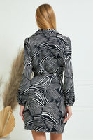 Zebra Wrap Dress