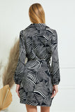 Zebra Wrap Dress