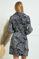 Zebra Wrap Dress