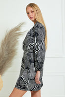 Zebra Wrap Dress