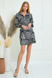 Zebra Wrap Dress