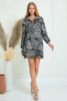 Zebra Wrap Dress