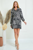 Zebra Wrap Dress