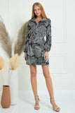 Zebra Wrap Dress