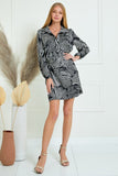 Zebra Wrap Dress