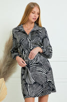 Zebra Wrap Dress
