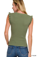Ruffle Trim Summer Sweater