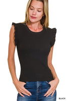 Ruffle Trim Summer Sweater