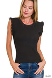 Ruffle Trim Summer Sweater