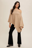 Asymmetrical Sweater Cape