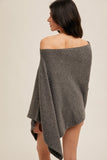 Asymmetrical Sweater Cape