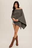 Asymmetrical Sweater Cape