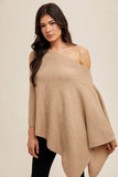Asymmetrical Sweater Cape