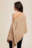 Asymmetrical Sweater Cape