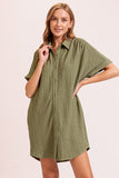 Boho Gal Textured T Shirt Dress
