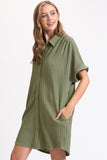 Boho Gal Textured T Shirt Dress