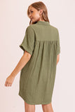 Boho Gal Textured T Shirt Dress