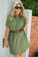Boho Gal Textured T Shirt Dress