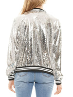 Sequin Bomber Jacket