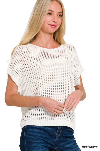 Isla Sheer Crochet Top