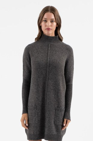 Mock Neck Sweater dress