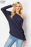 Brushed Hacci L/s Off Shoulder