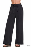 Exposed Seam Wide Leg Sweats