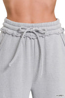Exposed Seam Wide Leg Sweats