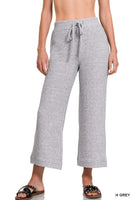 Cropped Brushed Sweater Pants