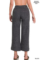 Cropped Brushed Sweater Pants