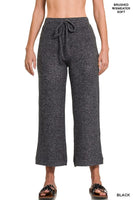 Cropped Brushed Sweater Pants