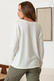 Long Sleeve Crew Neck Soft To Touch Top