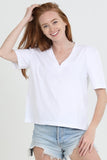 Deep V-Cotton Tee
