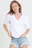 Deep V-Cotton Tee